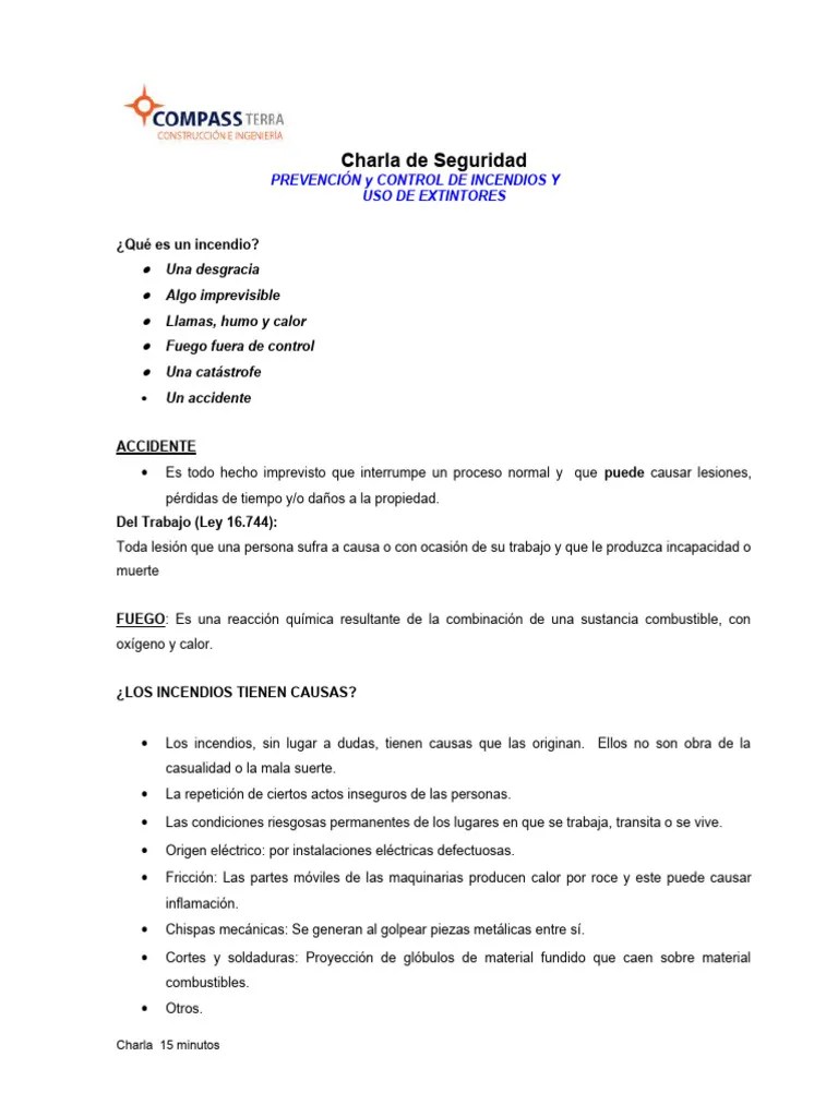 Prevención Y Control De Incendios | PDF | Incendios | Materiales