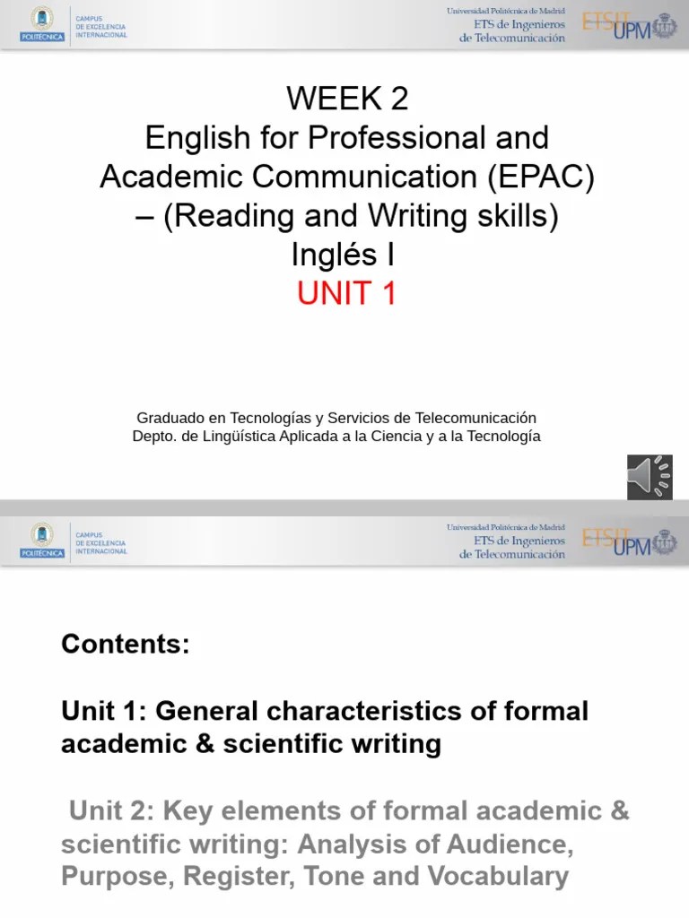Slides Week 2 Recorded Lesson UNIT 1 | PDF | Word | Vocabulary