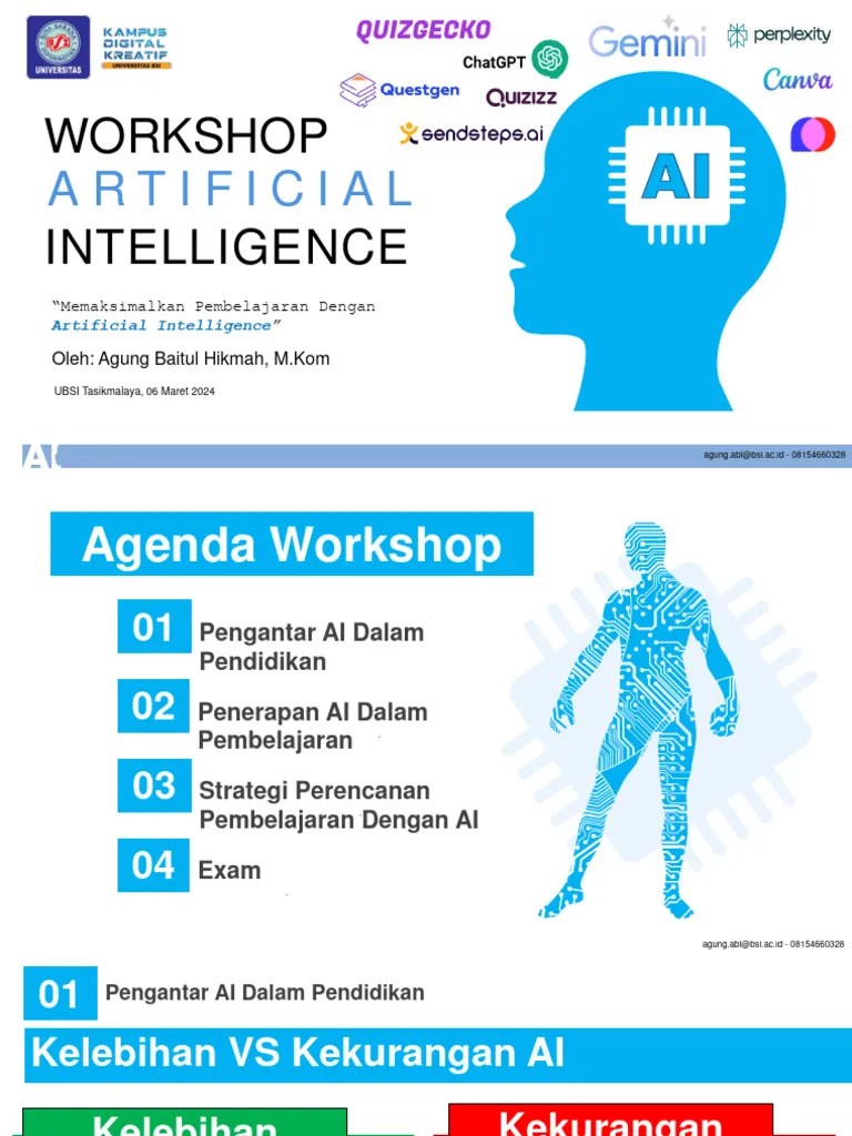 Workshop Artificial Intelligence Maksimalkan Pembelajaran Dengan Ai 1 | PDF
