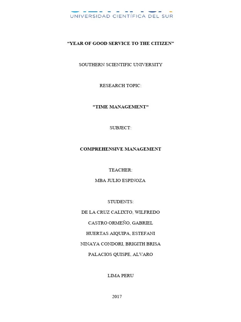 Time Management | PDF | Time Management | Professional Skills