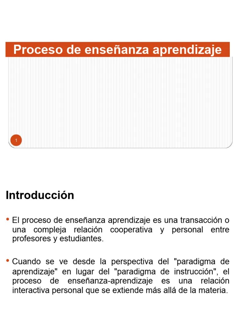 Proceso De Enseñanza Aprendizaje | PDF | Enseñando | Evaluación