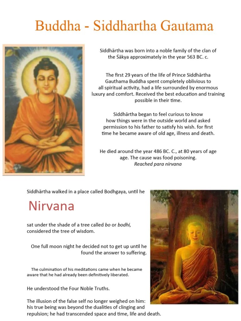 Buddha - Siddhartha Gautama | PDF | Enlightenment In Buddhism | Four ...