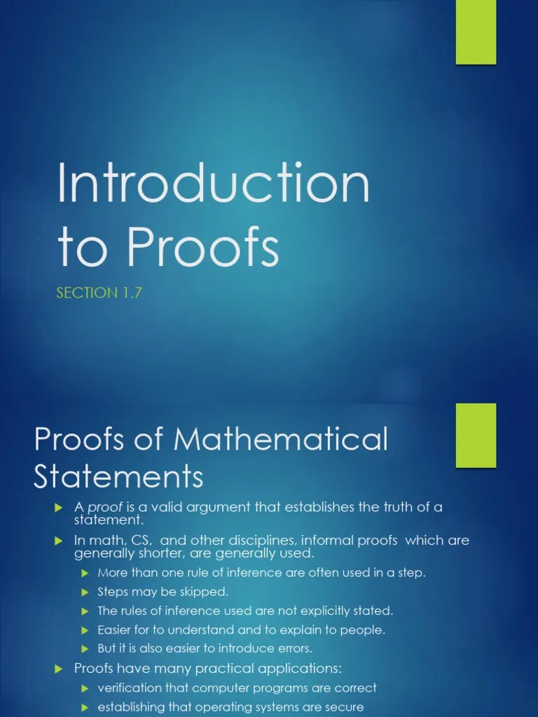 Logic And Proofs - 4 | PDF | Theorem | Mathematical Proof