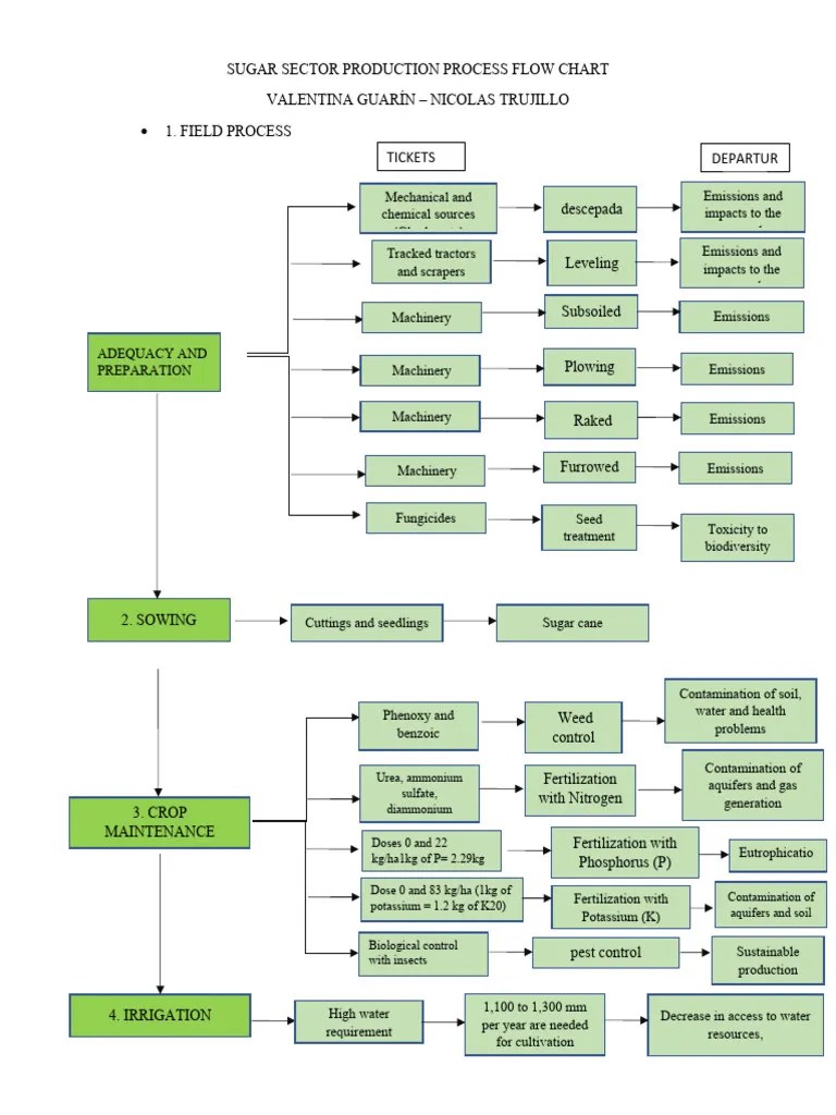 Sugar Sector Productive Process Flow Diagram | PDF | Fertilizer | Agricultural Machinery