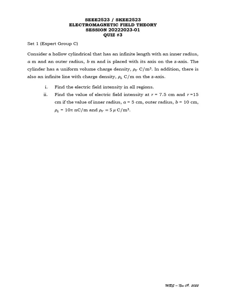 QUIZ - 3 - Gausss - Law 2 | PDF | Physical Quantities | Physics