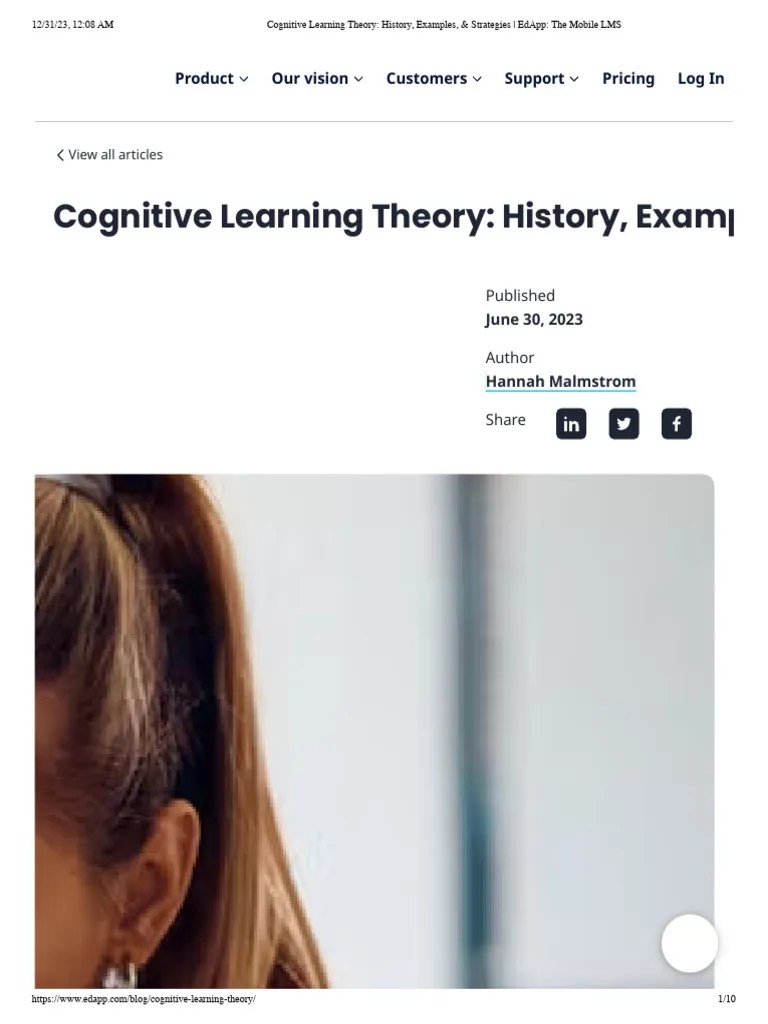 Cognitive Learning Theory - History, Examples, & Strategies - EdApp ...