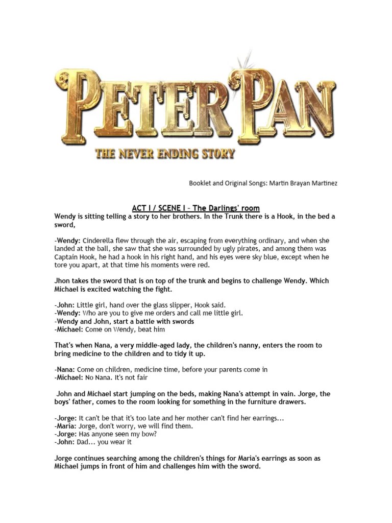 Complete Musical Peter Pan | PDF | Lost Boys (Peter Pan) | Neverland