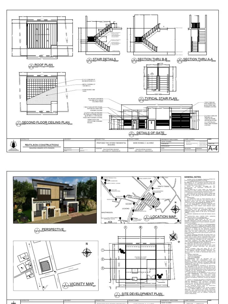 Sample Architectural Plans | PDF | Materials | Building Materials