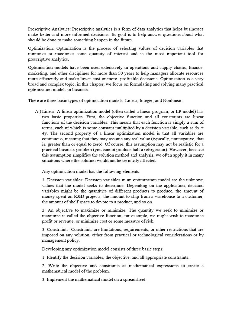 LPP Fundamentals | PDF | Mathematical Optimization | Linear Programming