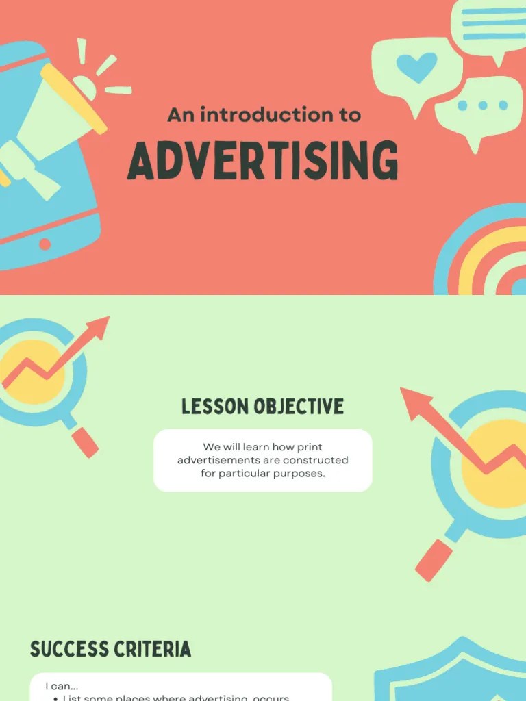 English Advertising Introduction Lesson | PDF | Advertising | Target ...