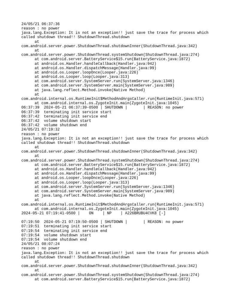Power Off Reset Reason Backup | PDF | Java (Programming Language) | Computer Engineering