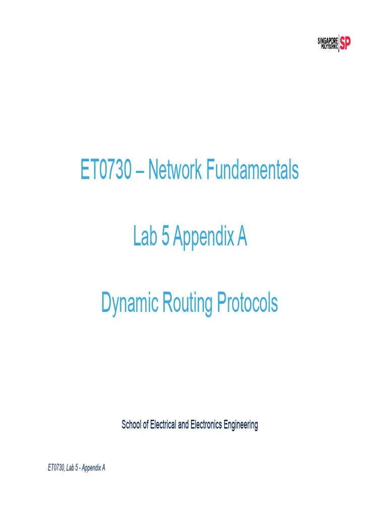 ET0730 ET0808 Lab5 Appendix A Dynamic Routing Protocols | PDF | Routing ...