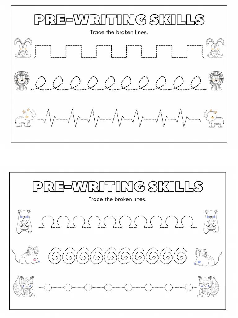 Pre Writing Skills | PDF