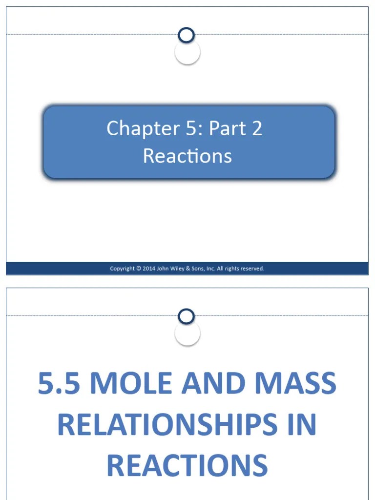 Chapter 5 Lecture Notes Part 2 | PDF | Mole (Unit) | Chemistry