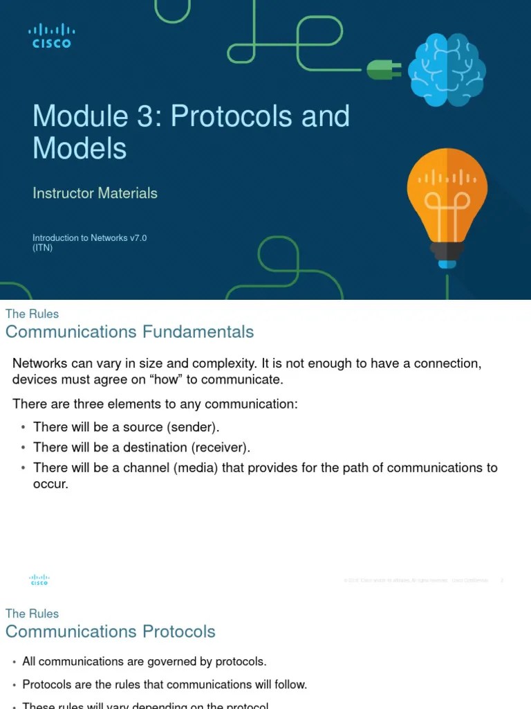 ITN Module 3 | PDF | Osi Model | Computer Network