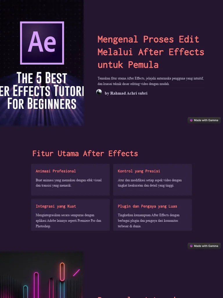 Mengenal Proses Edit Melalui After Effects Untuk Pemula | PDF