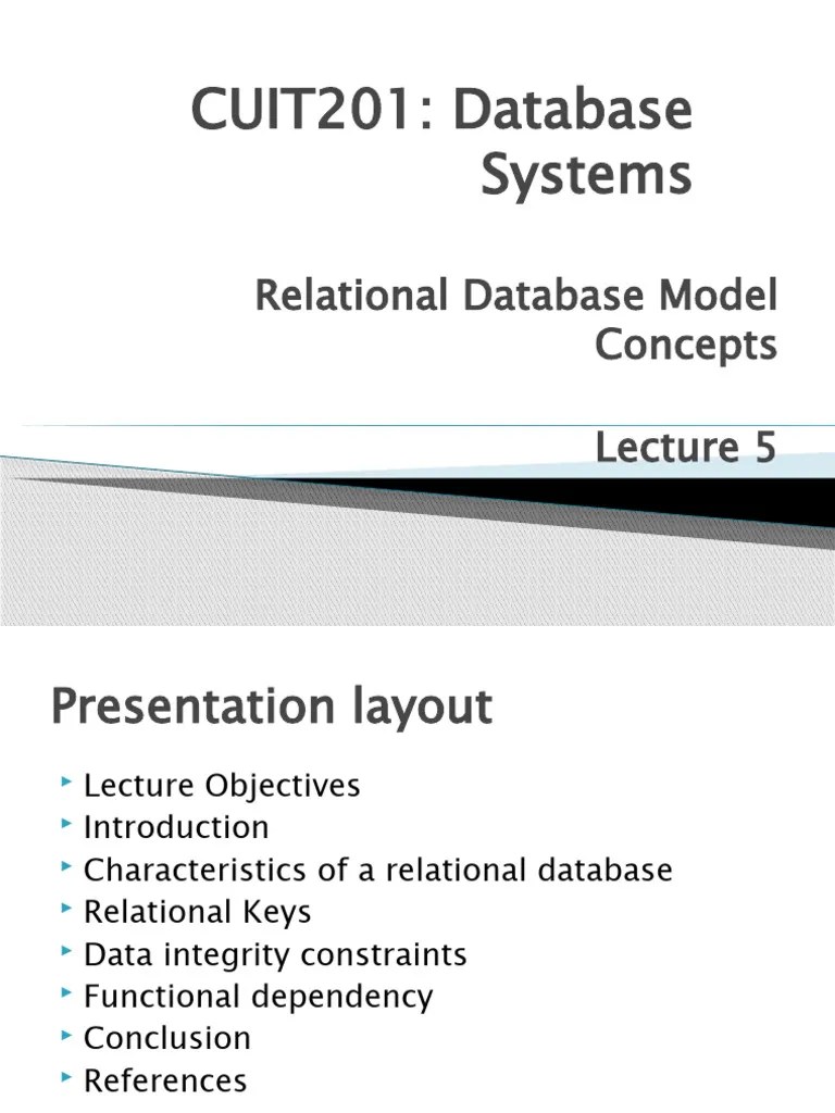Relational Database Model Concepts | PDF | Relational Model ...