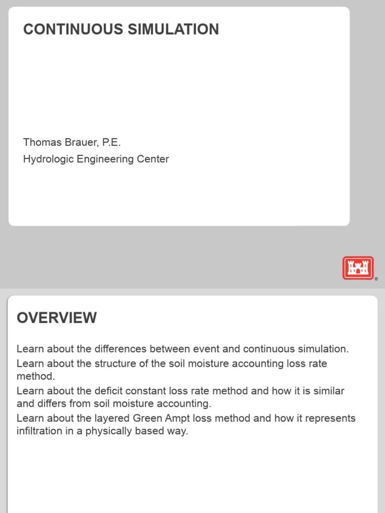 L2 Continuous Simulation Methodologies | PDF | Evapotranspiration ...