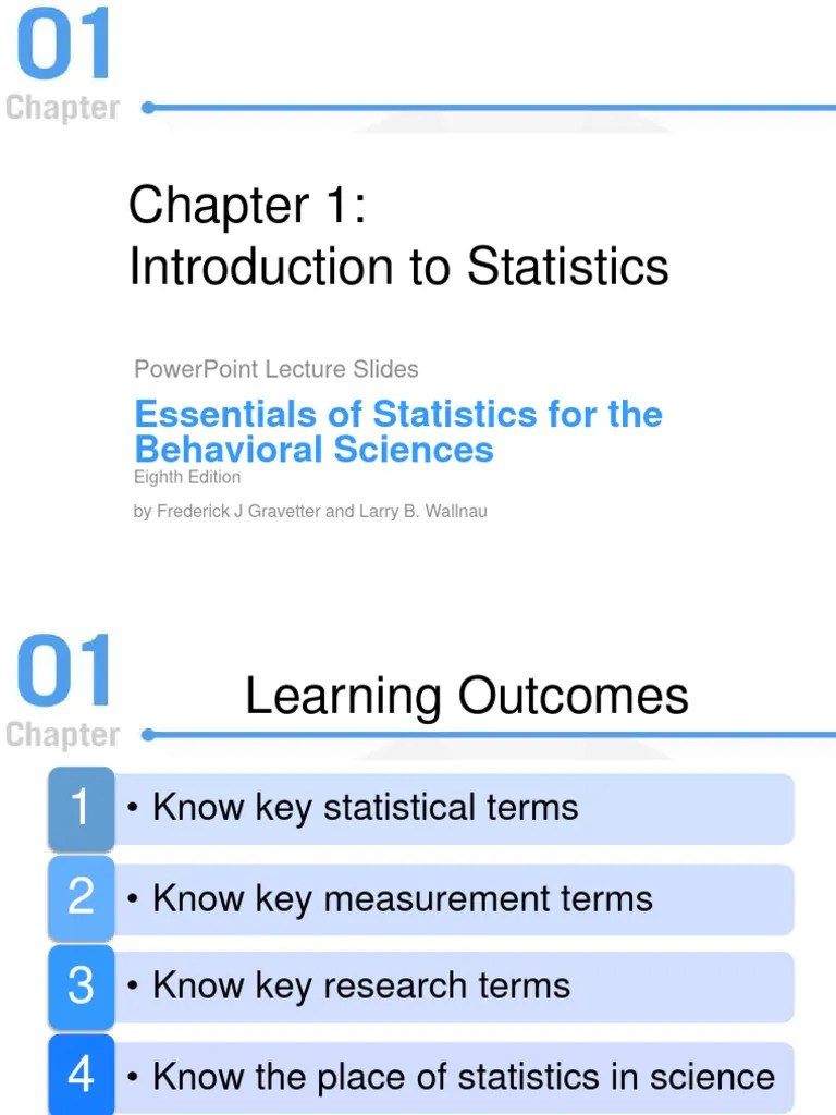 Chapter - 1 - Introduction To Statistics | PDF | Statistics | Level Of Measurement