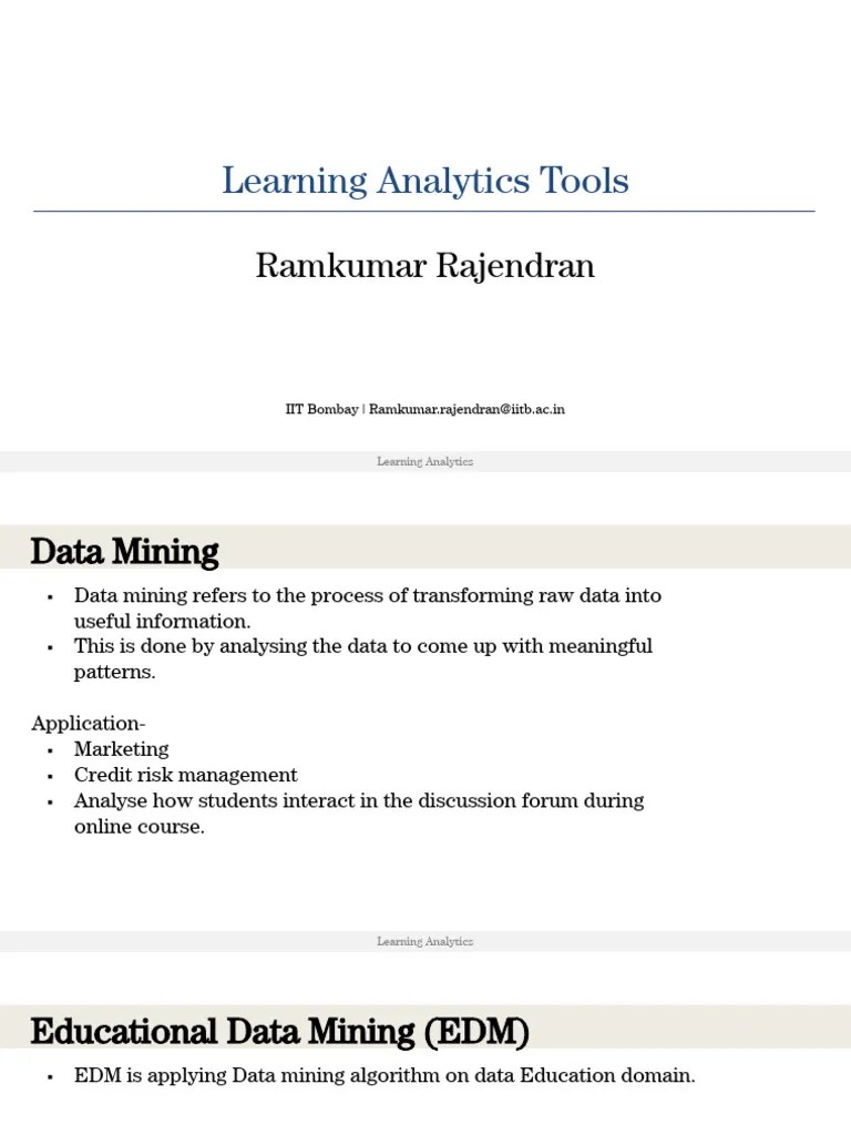 Lec-2 - Academic Analytics And Educational Data Mining | PDF ...