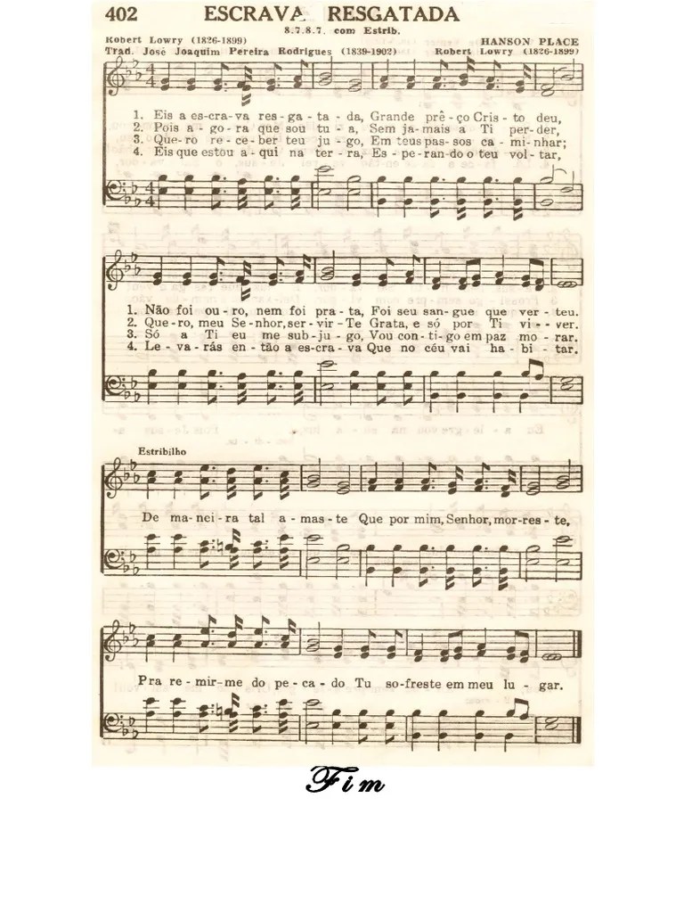 Cantor Cristao 402 Escrava Resgatada | PDF