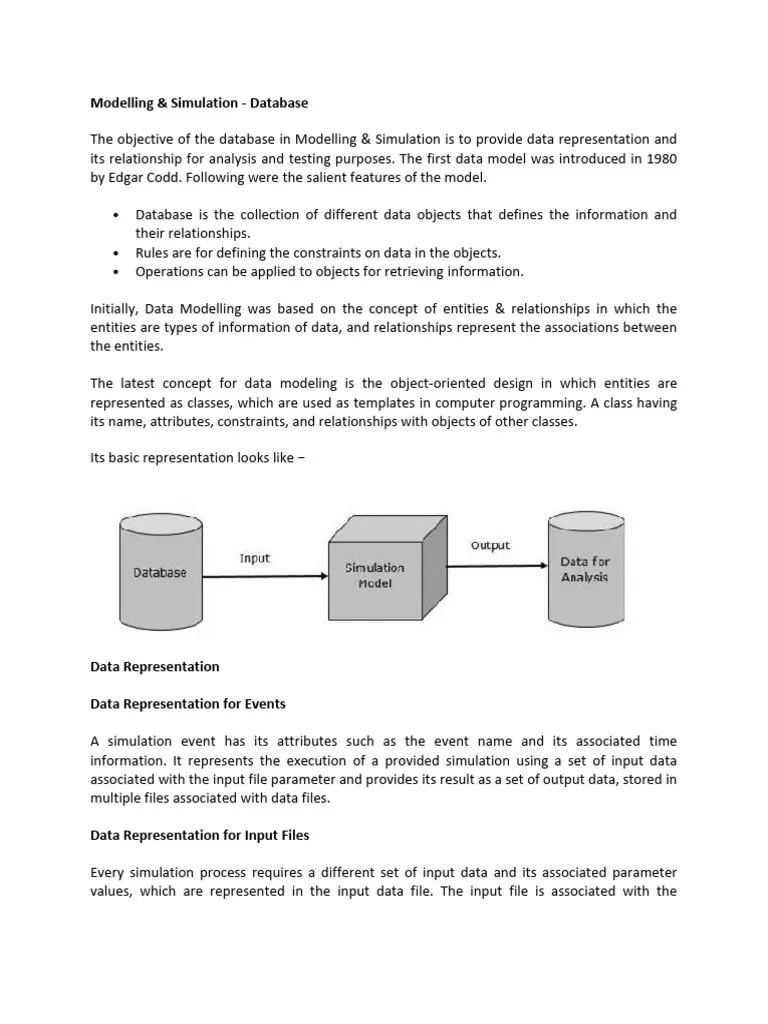 Modelling & Simulation - Database | PDF | Relational Database | Object (Computer Science)