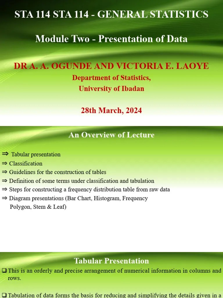 Lecture Two | PDF | Pie Chart | Histogram