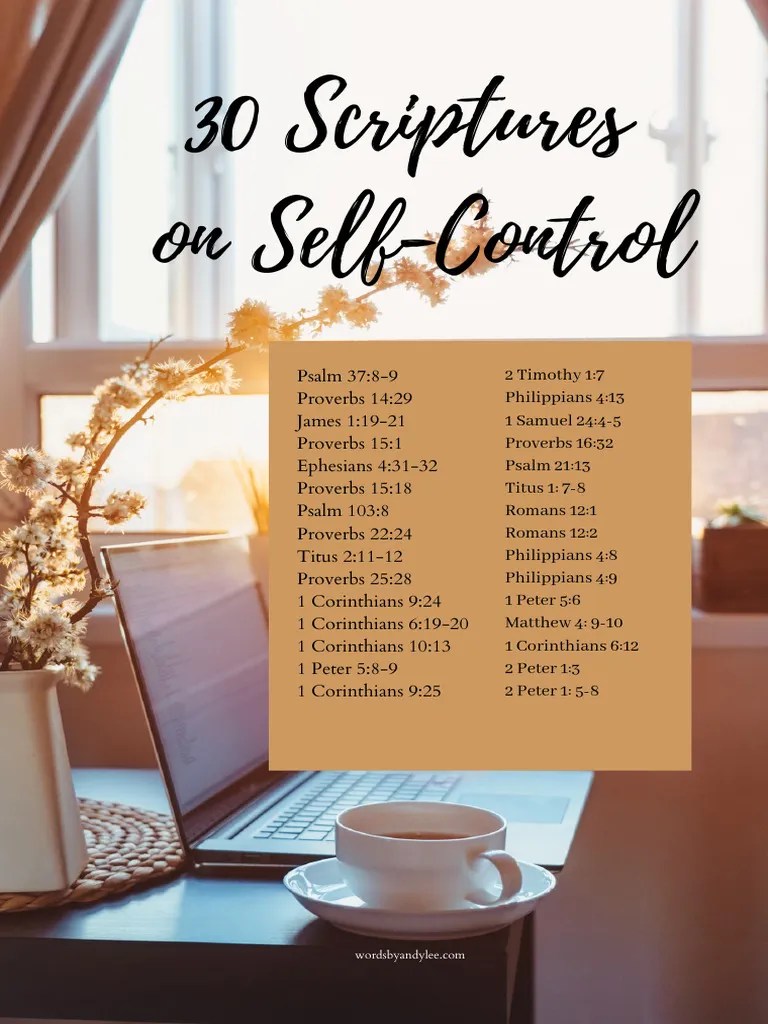 Scriptures On Self-Control | PDF