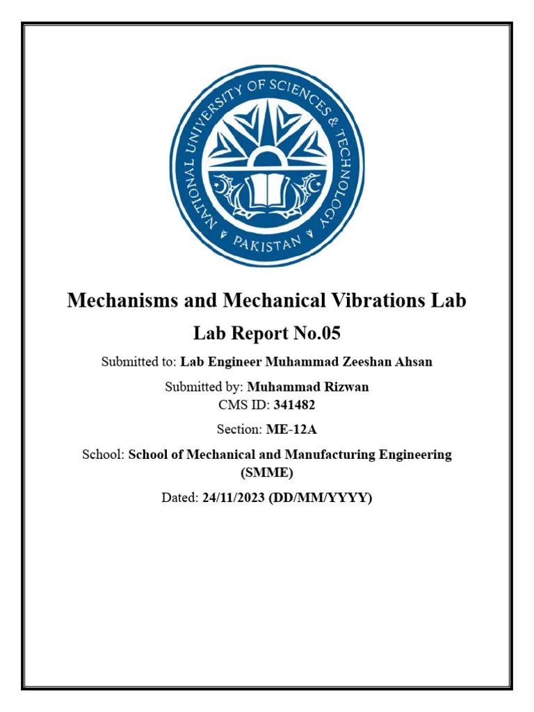 Lab Report No.05 | PDF | Pendulum | Oscillation