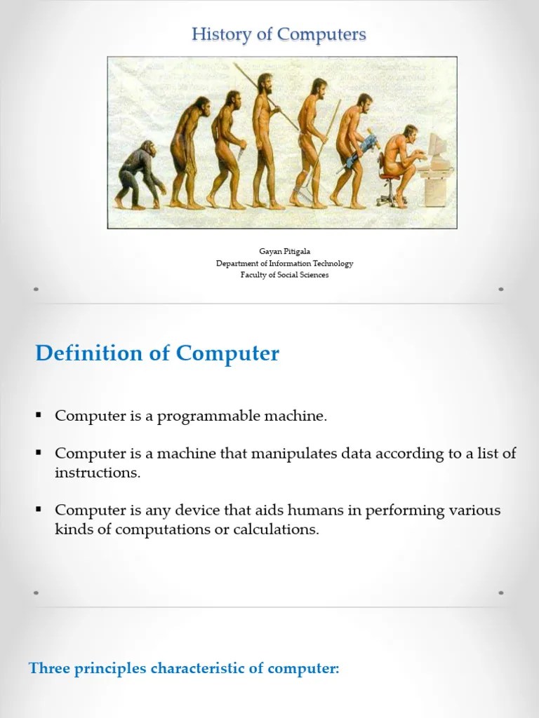 The Generations Of Computer History | PDF | Integrated Circuit | Office ...