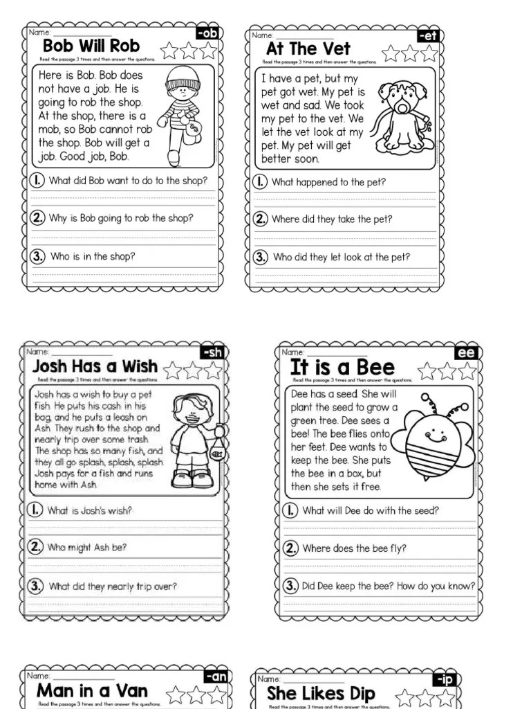 Reading Comprehension For Grade 2 | PDF