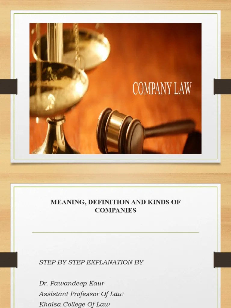 LECTURE OF COMPANY LAW | PDF | Companies | Private Law