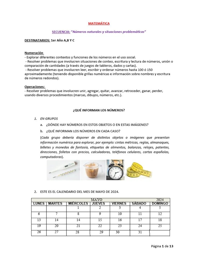 PLANIFICACION MAYO 1ERO | PDF