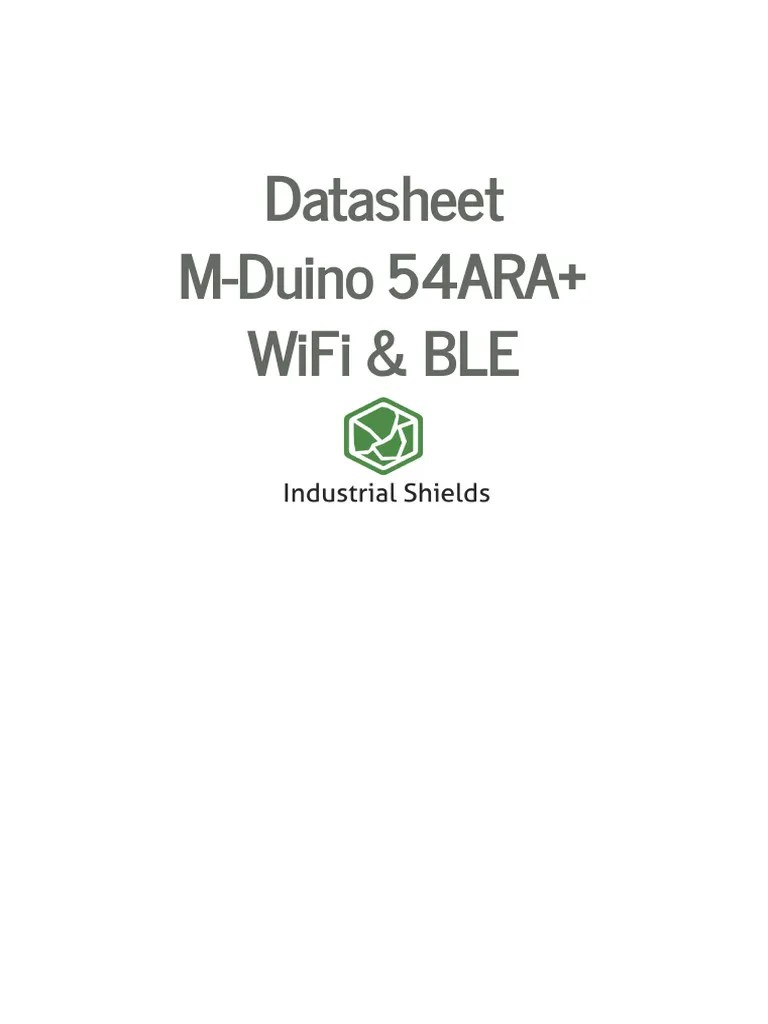 M-Duino 54ARA+ WiFi & BLE-Arduino-PLC-2 | PDF | Power Supply ...