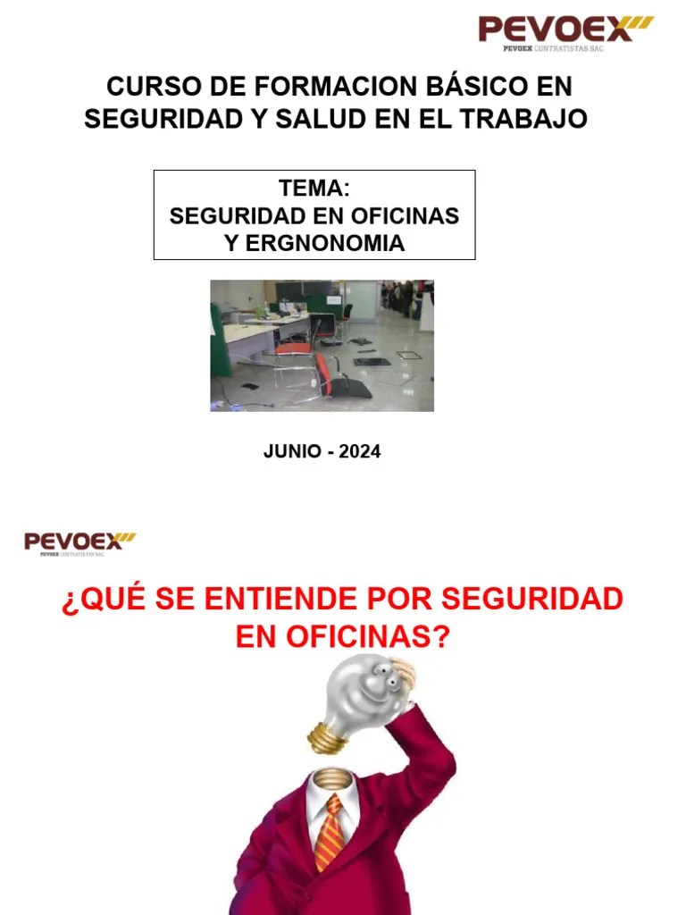 Seguridad En Oficina Y Ergnomia | PDF | Valores | Enchufes Y Tomas De ...