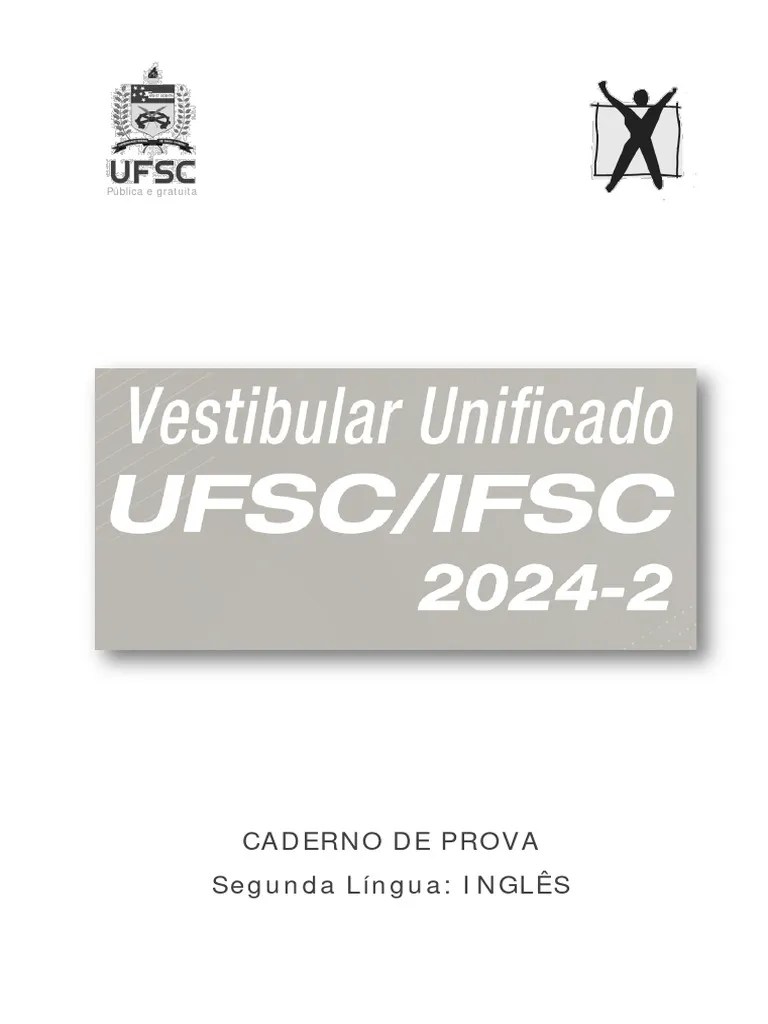 Prova Ufsc 2024 2 Unificado Ingles | PDF