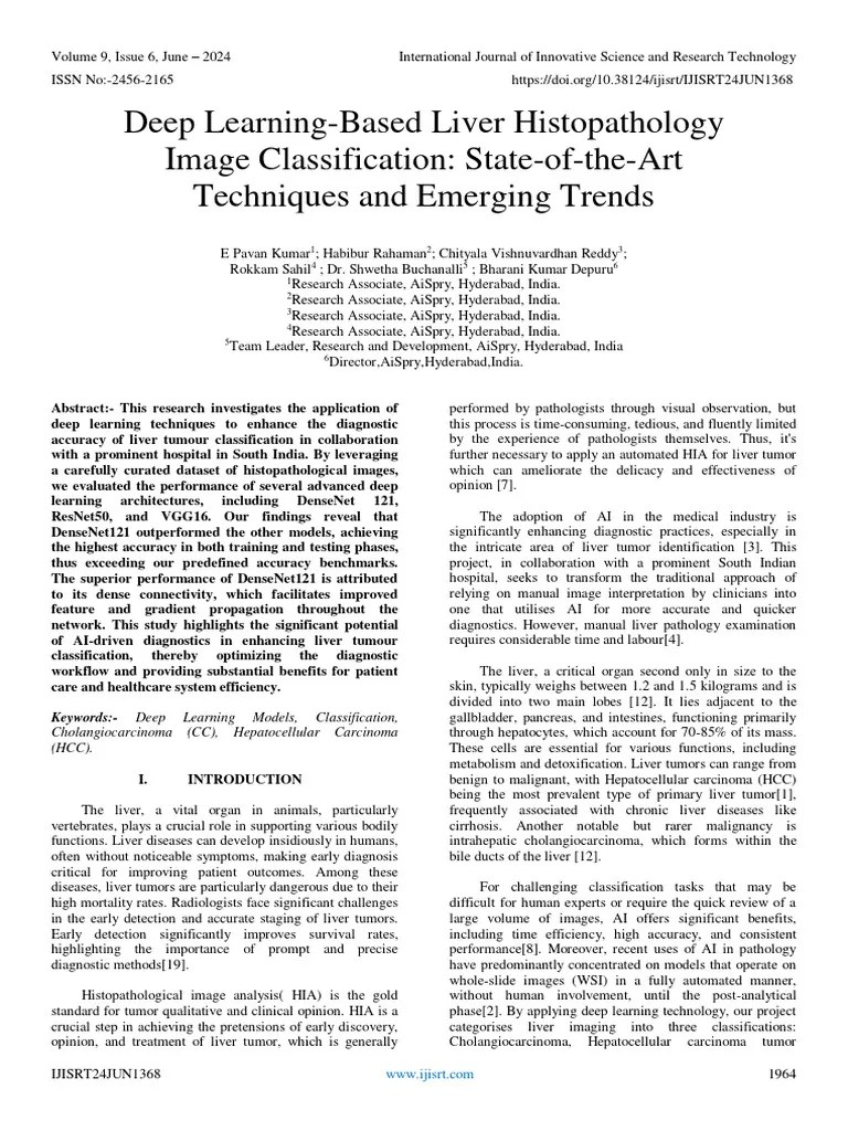 Deep Learning-Based Liver Histopathology Image Classification: State-of ...