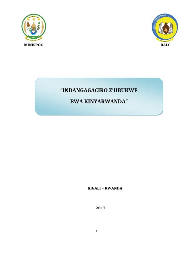 INDANGAGACIRO_Z_UBUKWE_BWA_KINYARWANDA__Booklet | PDF | Hindu Deities ...