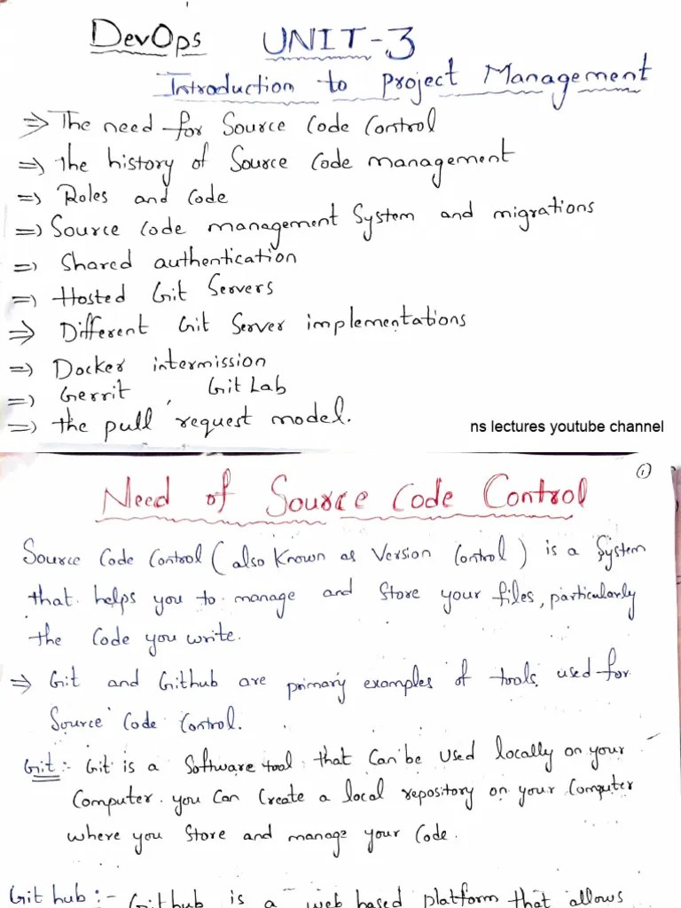 Devops Unit 3 Complete | PDF | Version Control | Free Software