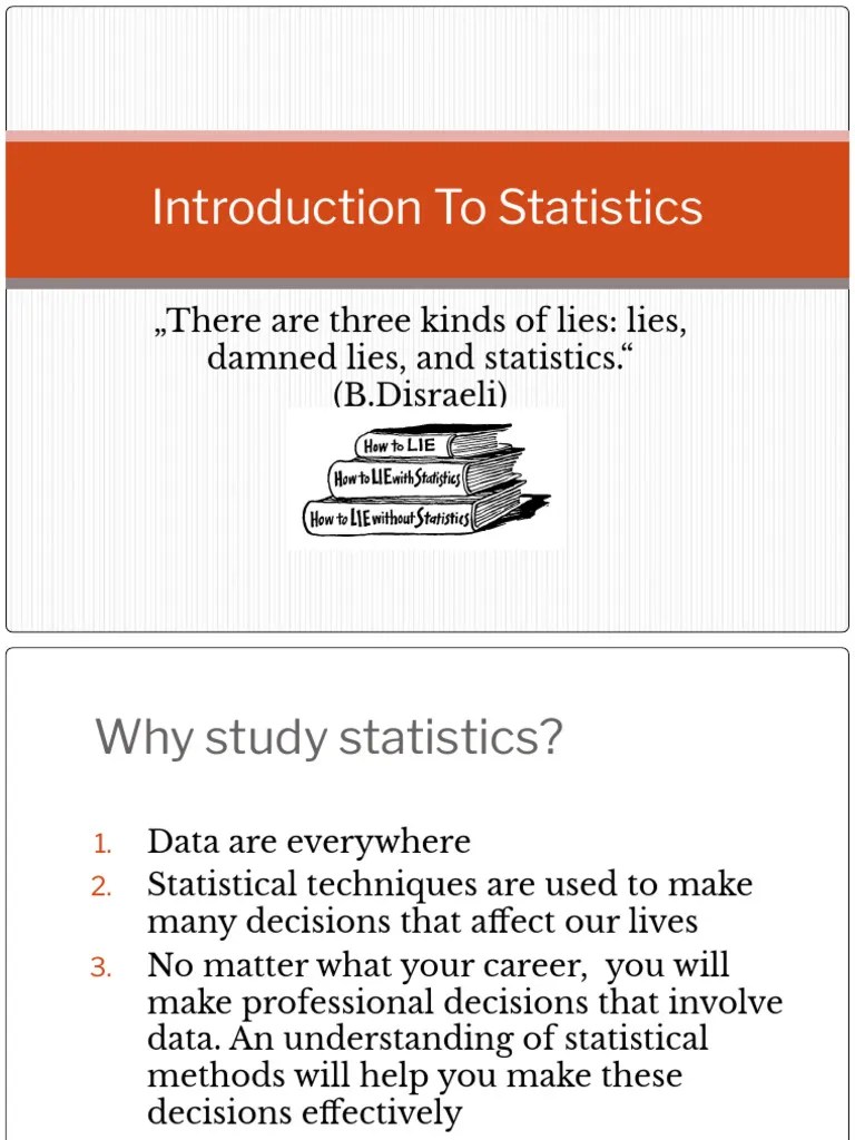 Introduction To Statistics | PDF | Statistics | Sampling (Statistics)