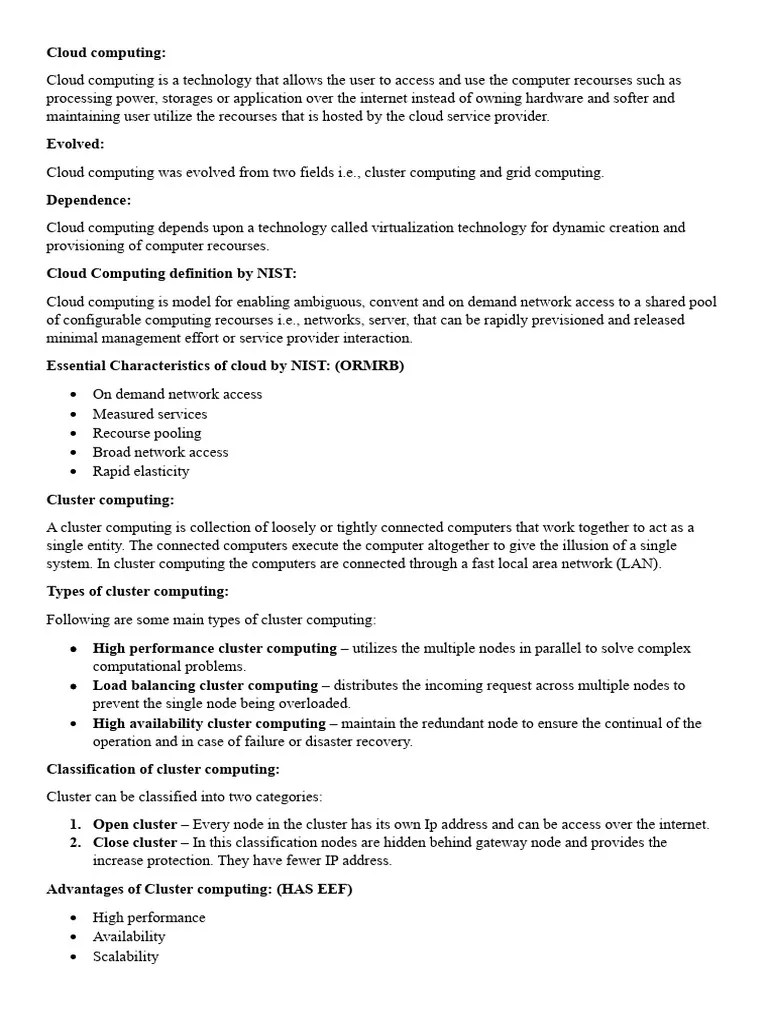 Cloud Computing | PDF | Cloud Computing | Computer Network