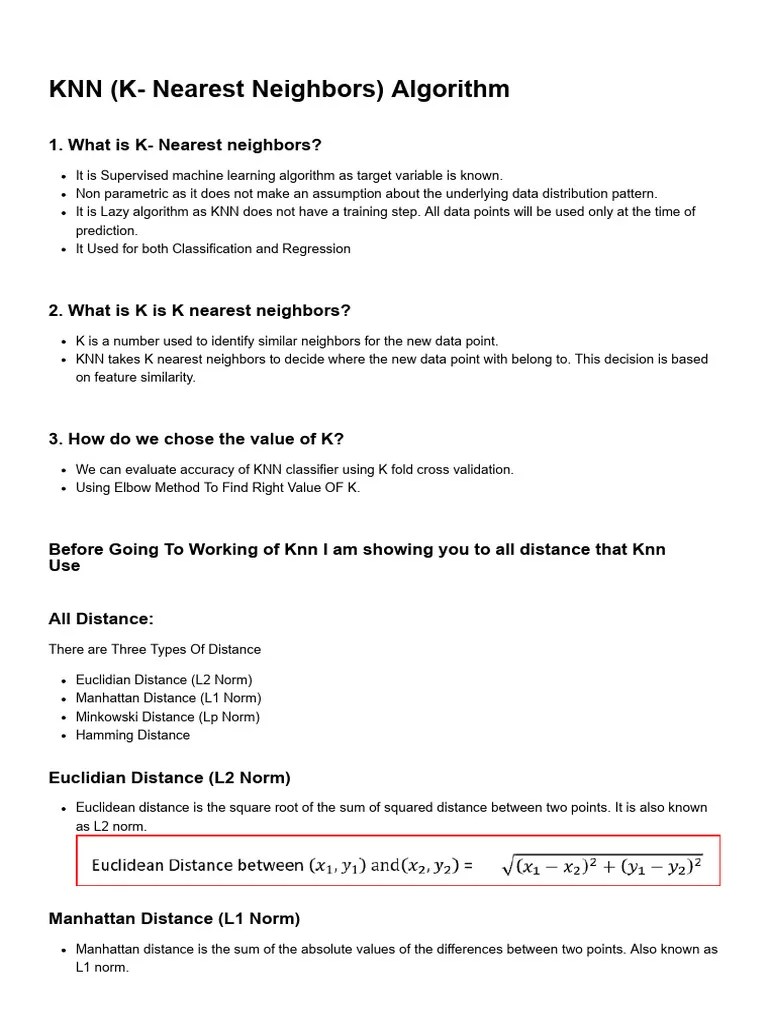 04 KNN Implementation | PDF | Statistical Analysis | Teaching Mathematics