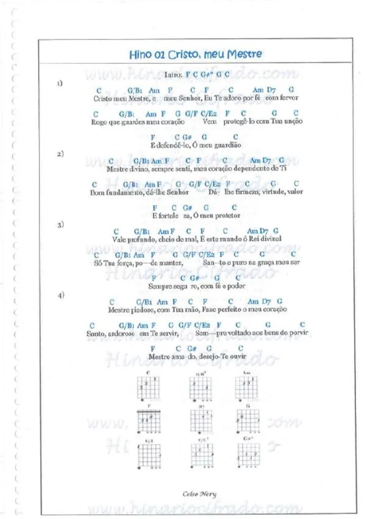 Hinario 5 Ccb Cifrado Violao Compress | PDF