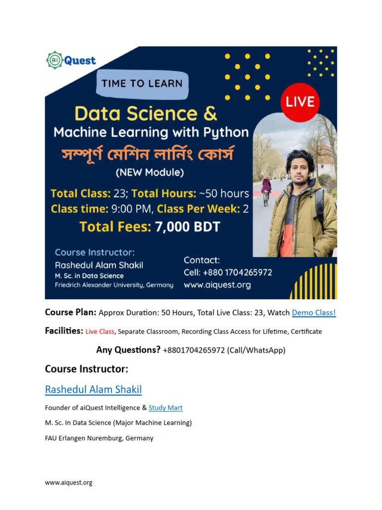 Data Science And Machine Learning With Python | PDF | Support Vector ...