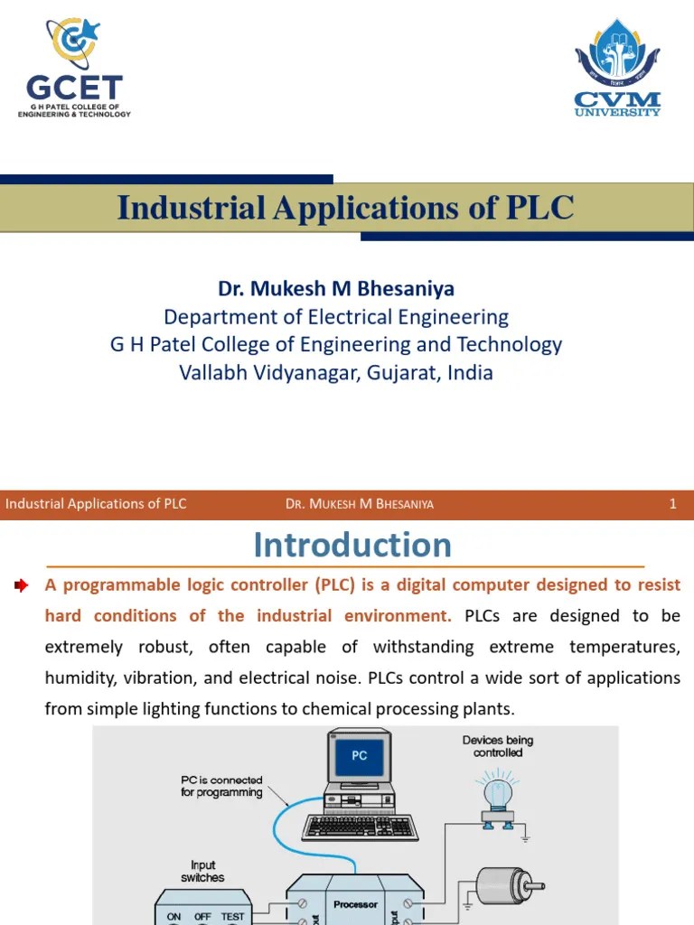 Industrial Applications Of PLC | PDF | Programmable Logic Controller ...