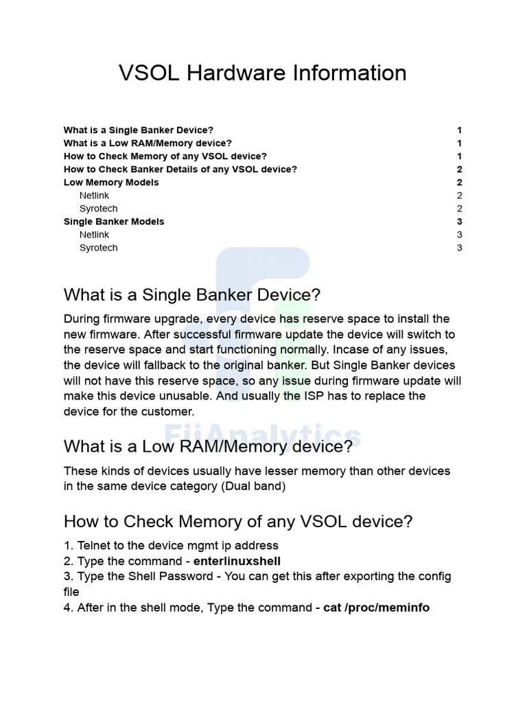 VSOL Hardware Information | PDF | System Software | Computer Hardware