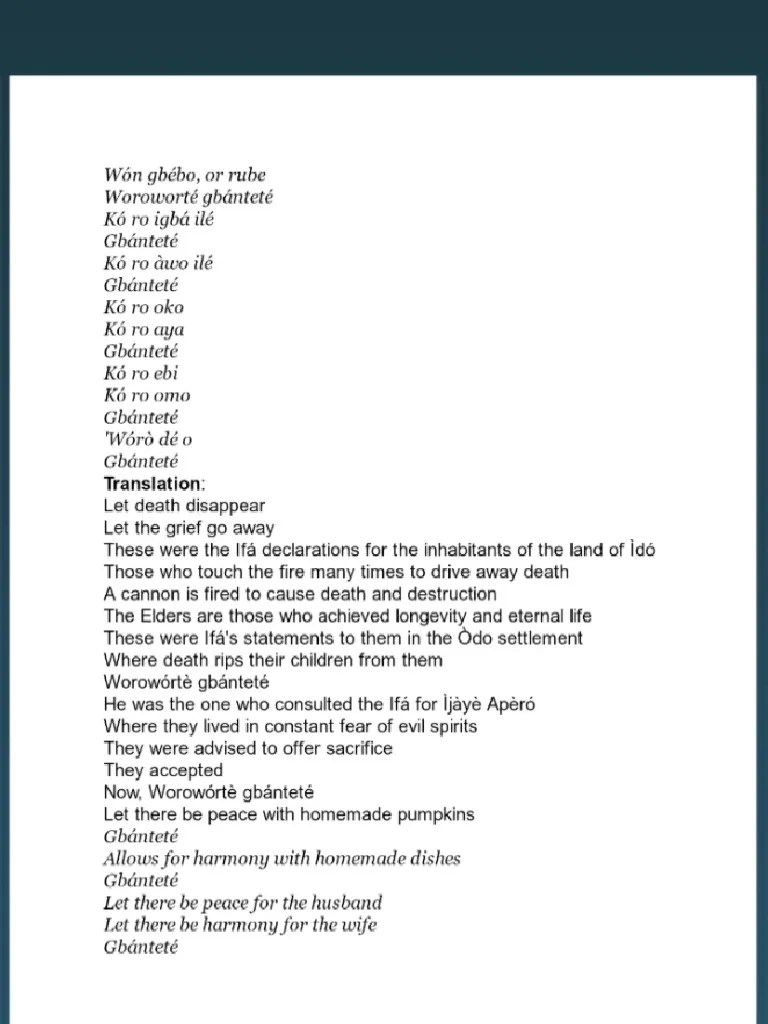 Ifa, The Key To It's Understanding Episode 15 | PDF