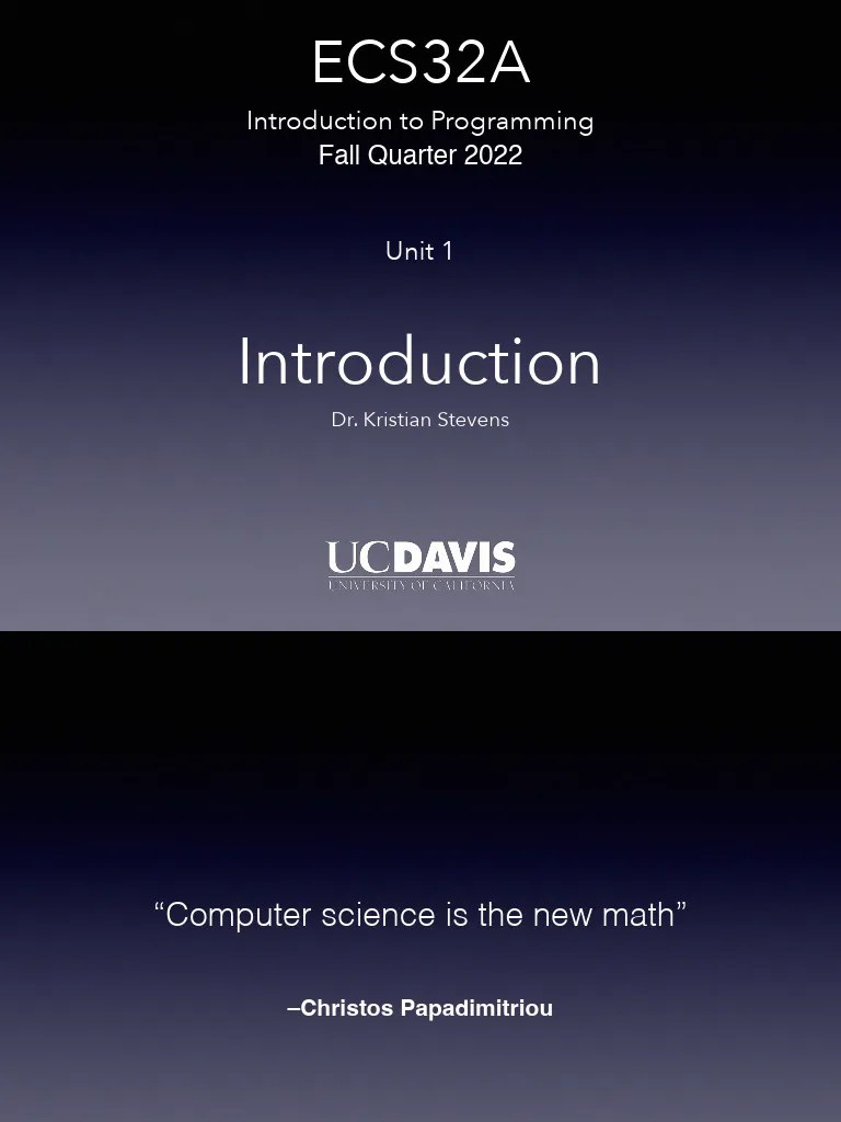 Unit1_Introduction | Download Free PDF | Python (Programming Language ...