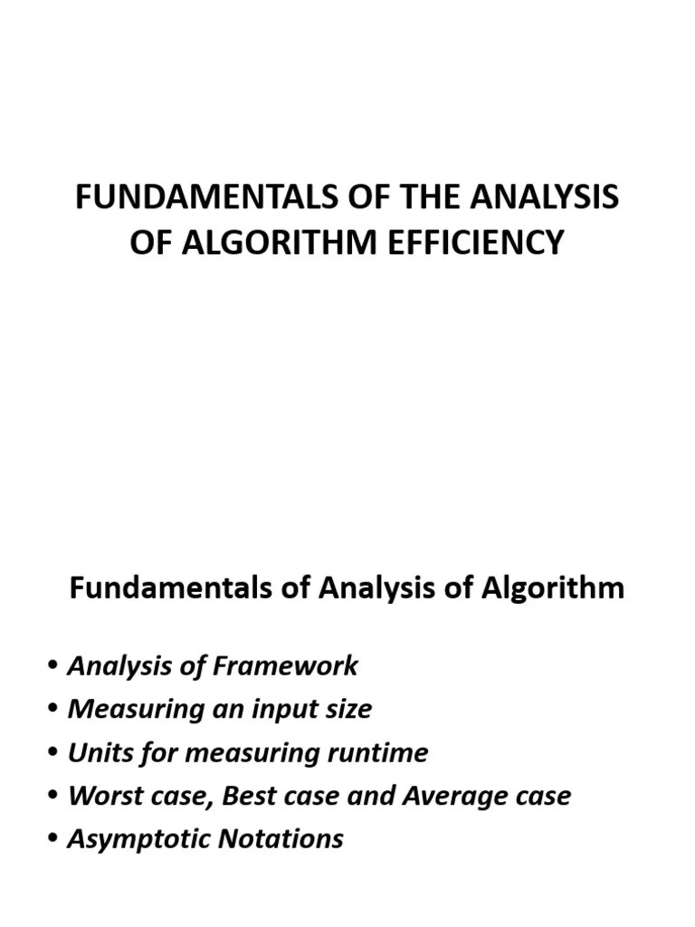 Fundamentals Of Analysis Of Algorithm | Download Free PDF | Computational Complexity Theory ...