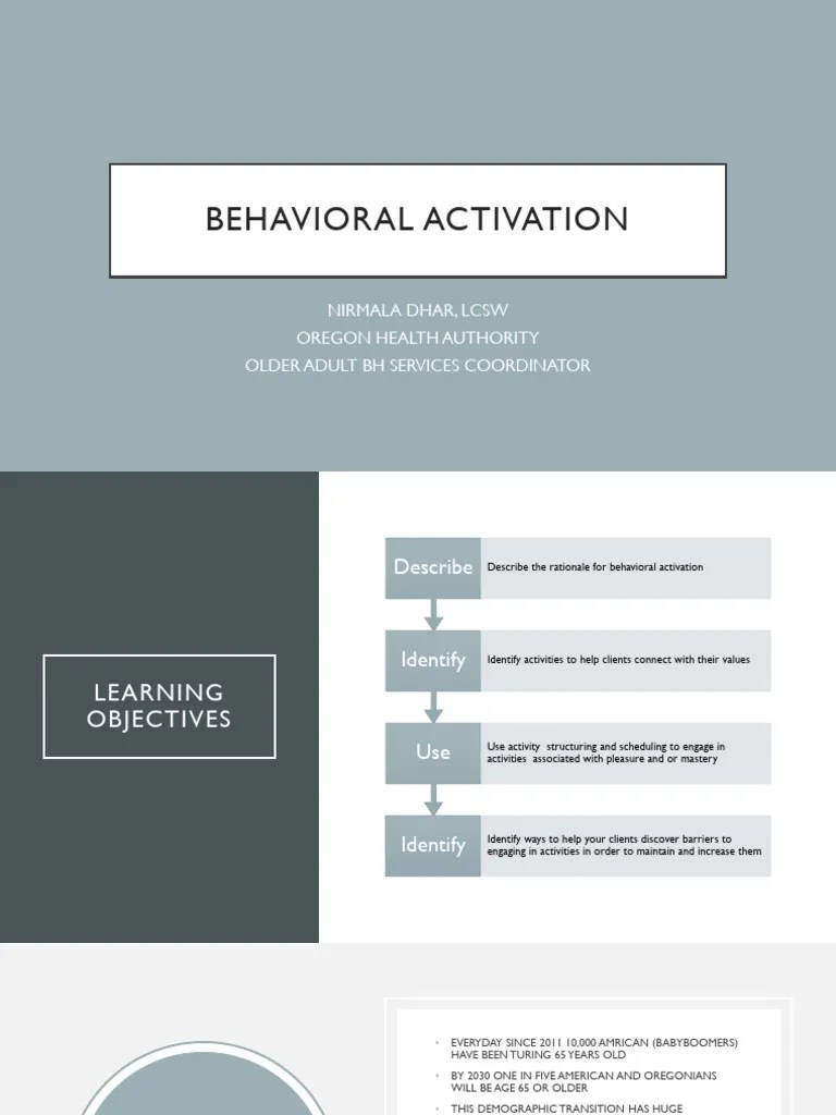 Behavioral Activation | PDF | Major Depressive Disorder | Cognitive ...